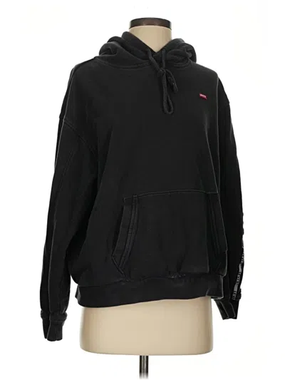 Pre-owned Levi's Pullover Hoodie In Black
