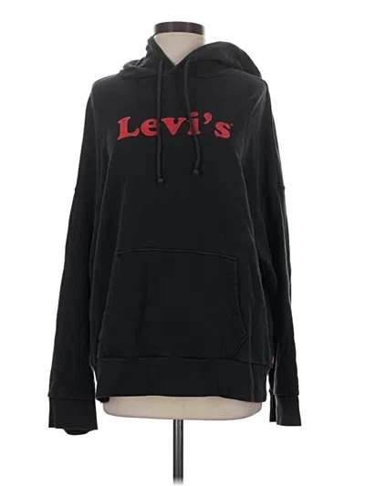Pre-owned Levi's Pullover Hoodie In Black