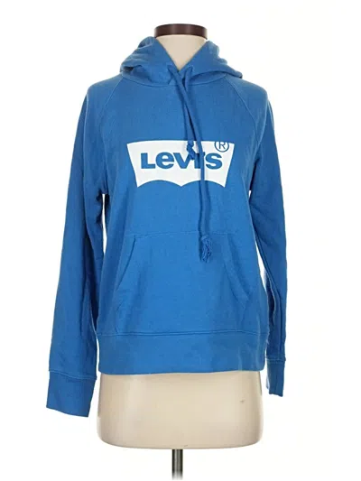 Pre-owned Levi's Pullover Hoodie In Blue