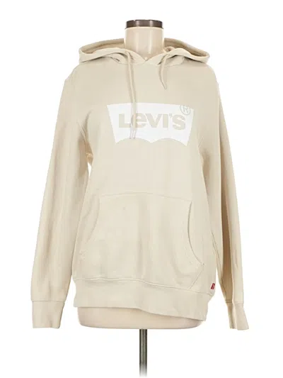 Pre-owned Levi's Pullover Hoodie In Brown