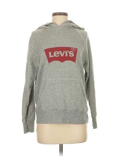 Pre-owned Levi's Pullover Hoodie In Gray