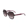 Levi's Purple Square Ladies Sunglasses Lv 5015/s 0ht8/ha 57