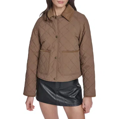 Levi's Quilted Barn Jacket In Brown