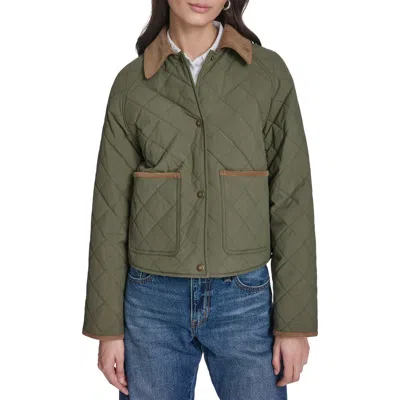 Levi's Quilted Barn Jacket In Green