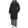 Levi's Quilted Fleece Long Teddy Coat In Blue
