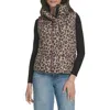 Levi's Quilted Puffer Vest In Animal Print