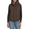 Levi's Quilted Puffer Vest In Brown