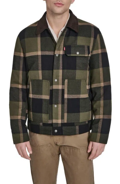 Levi's Quilted Work Jacket In Black