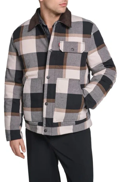 Levi's Quilted Work Jacket In Gray
