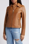 Levi's Racer Faux Leather Jacket In Brown