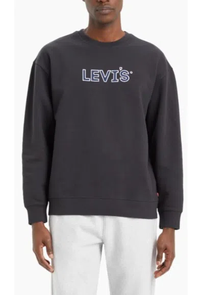 Levi's Relaxd Graphic Crew Ssnl Sweatshirt In Nero