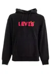 Levi's Relaxed Graphic Po Headli Sweatshirt In Nero