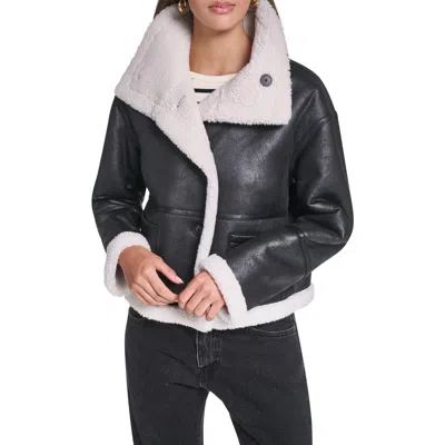Levi's Reversible Faux Shearling Jacket In Gray