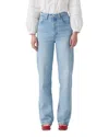 Levi's Ribcage Full Length Samba Tango Light Straight Jean In Blue