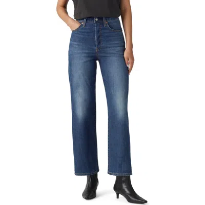 Levi's Ribcage High Waist Ankle Straight Leg Jeans In Blue