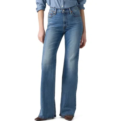 Levi's Ribcage High Waist Flare Jeans In Animal Print