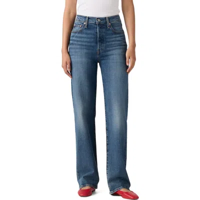 Levi's Ribcage High Waist Straight Leg Jeans In Blue