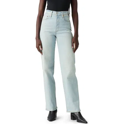 Levi's Ribcage High Waist Straight Leg Jeans In Blue