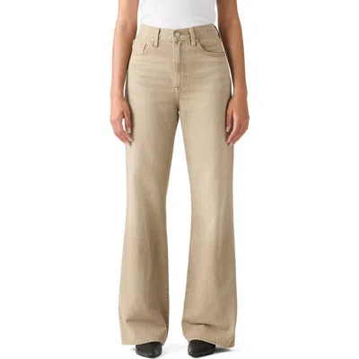 Levi's Ribcage High Waist Wide Leg Jeans In Neutral