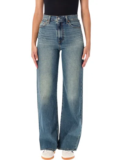 Levi's Ribcage High-rise Wide-leg Jeans In Blue