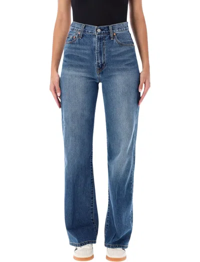 Levi's Ribcage High-rise Wide-leg Jeans In Blue