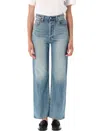 Levi's Ribcage Straight Ankle Jeans In Blue