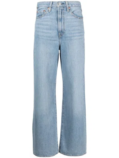 Levi's Ribcage Wide Leg Clothing In Blue