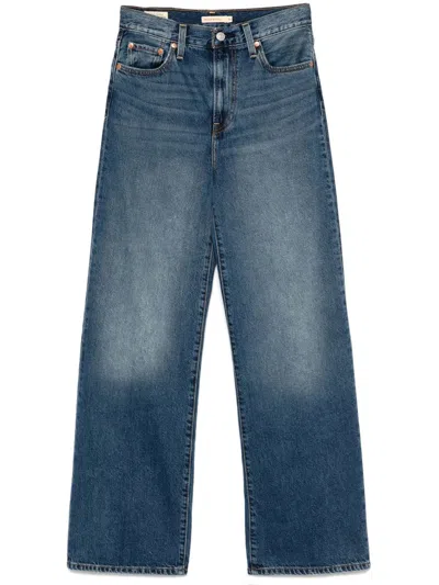 Levi's Ribcage Wide Leg H223 Clothing In Blue