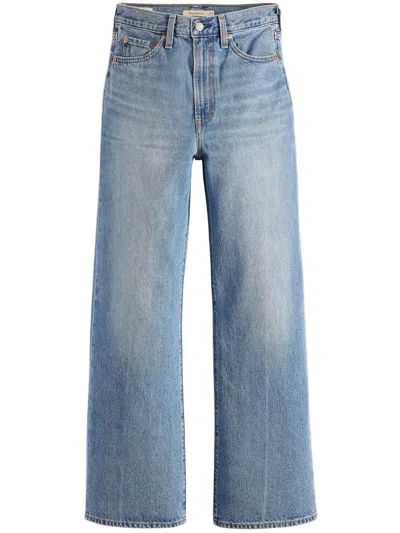 Levi's Ribcage Wide Leg H223 Clothing In Blue