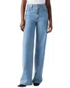 Levi's Ribcage Wide Leg H223 Splash Zone Wide Jean In Blue
