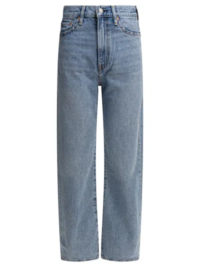 Levi's "ribcage Wide Leg" Jeans In Blue
