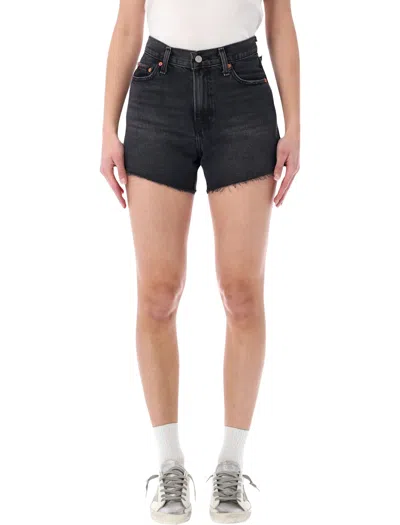 Levi's Levi S Ribcage Denim Shorts In Black
