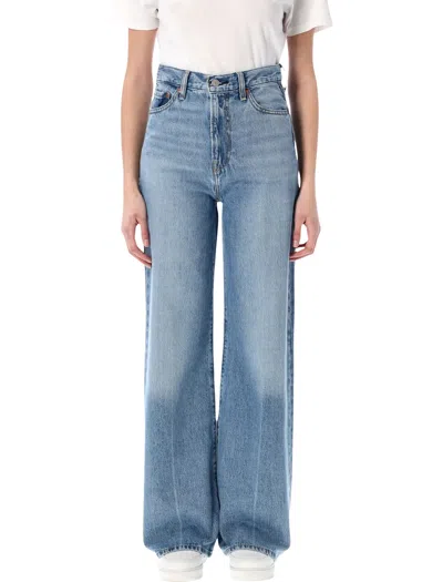 Levi's Levi S Ribcage High-rise Wide-leg Jeans In Blue