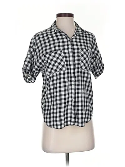 Pre-owned Levi's Short Sleeve Blouse In Black