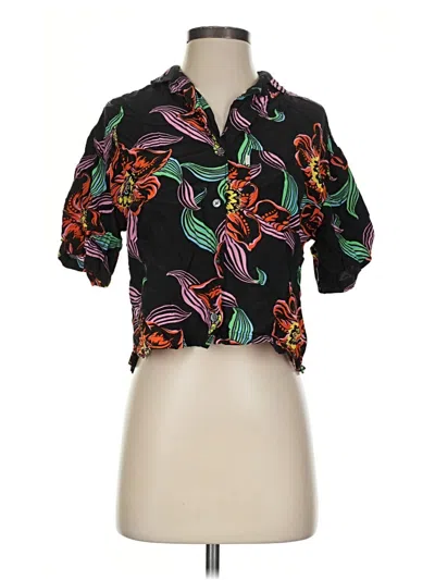 Pre-owned Levi's Short Sleeve Blouse In Black