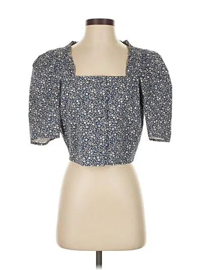 Pre-owned Levi's Short Sleeve Blouse In Blue