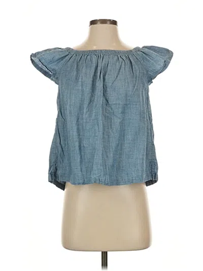 Pre-owned Levi's Short Sleeve Blouse In Blue