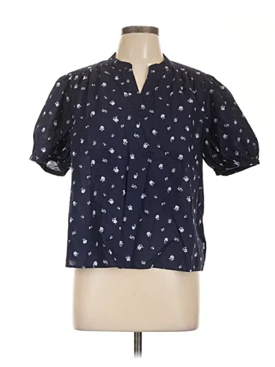 Pre-owned Levi's Short Sleeve Blouse In Blue