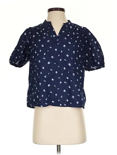 Pre-owned Levi's Short Sleeve Blouse In Blue