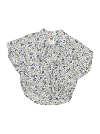 Pre-owned Levi's Kids'  Short Sleeve Blouse In Blue
