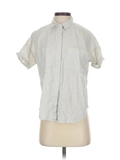 Pre-owned Levi's Short Sleeve Blouse In Gray