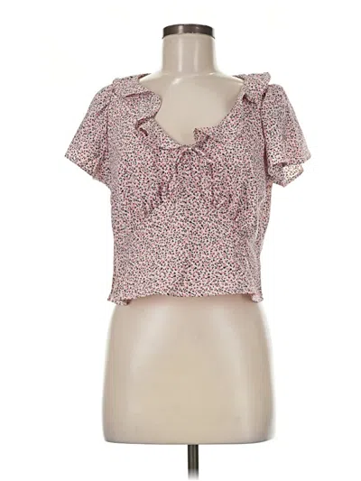 Pre-owned Levi's Short Sleeve Blouse In Pink