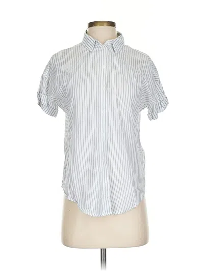 Pre-owned Levi's Short Sleeve Blouse In White