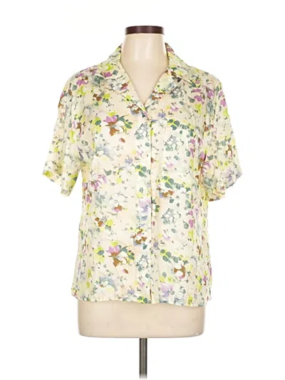 Pre-owned Levi's Short Sleeve Blouse In White