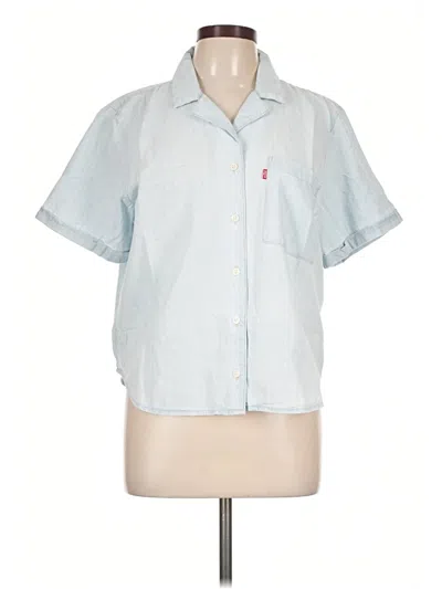 Pre-owned Levi's Short Sleeve Button Down Shirt In Blue
