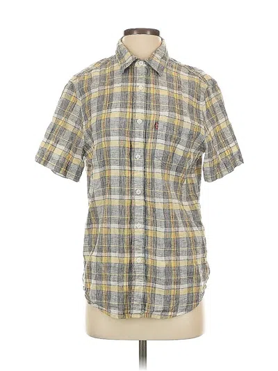 Pre-owned Levi's Short Sleeve Button Down Shirt In Gray