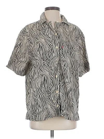 Pre-owned Levi's Short Sleeve Button Down Shirt In Silver