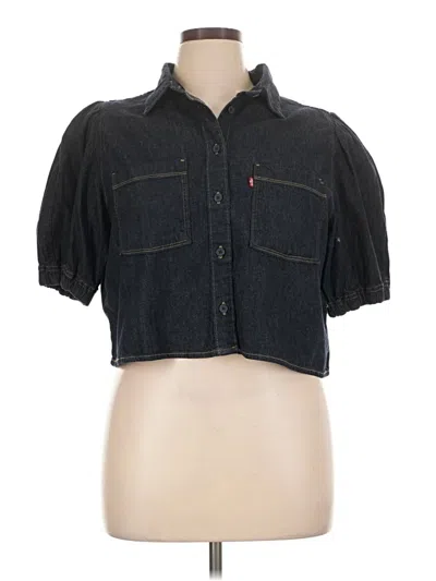 Pre-owned Levi's Short Sleeve Polo Shirt In Black