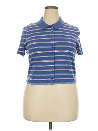 Pre-owned Levi's Short Sleeve Polo Shirt In Blue