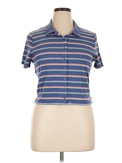 Pre-owned Levi's Short Sleeve Polo Shirt In Blue